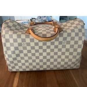 Authentic Louis Vuitton Damier Azur Speedy 35 NICE🙌🏻 L@@K